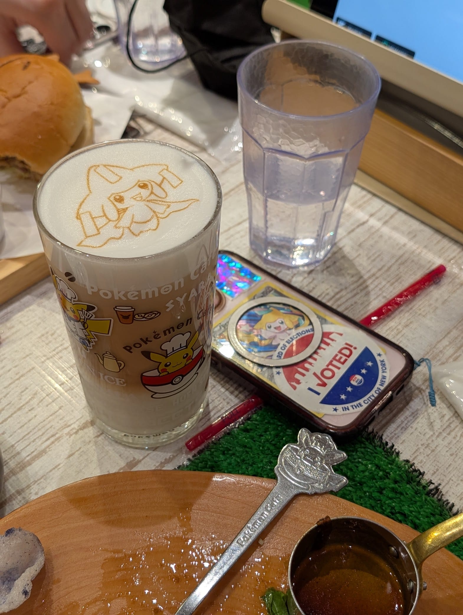 Jirachi Chocolate Milk next to Vivi's Jirachi phone case