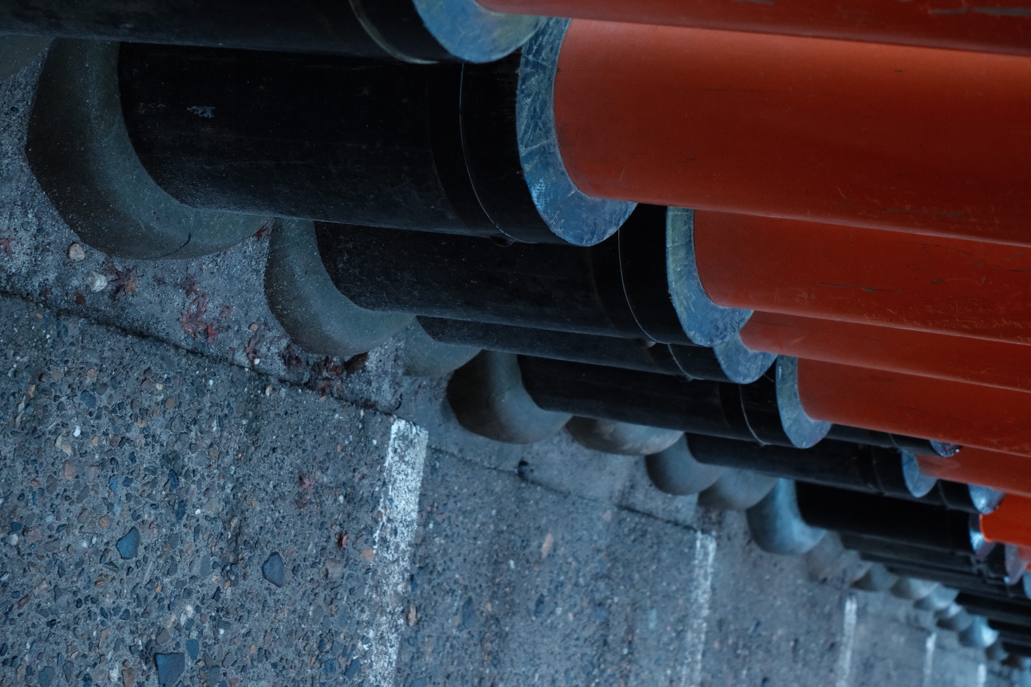 The base of a bunch of torii gates